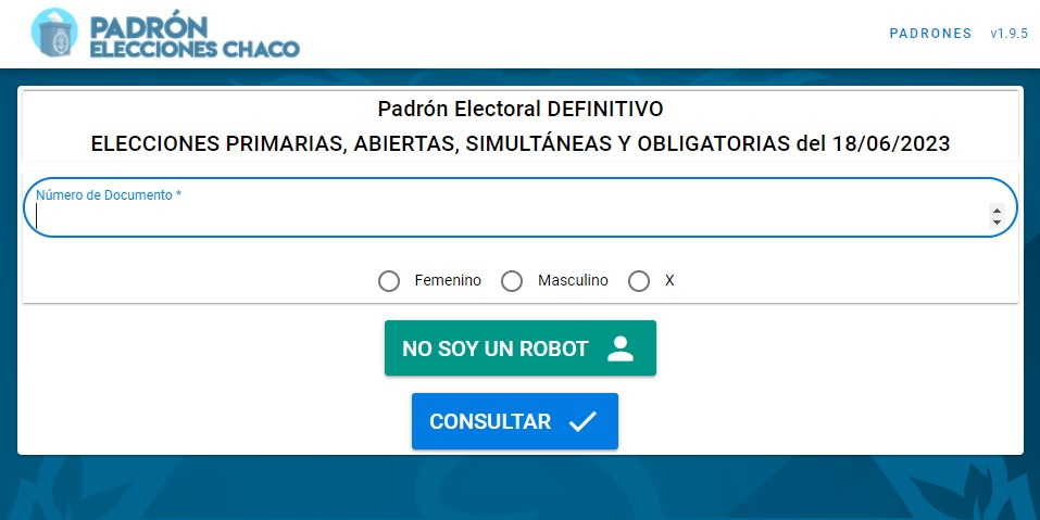 C mo saber d nde voto en las elecciones del Chaco Elecciones