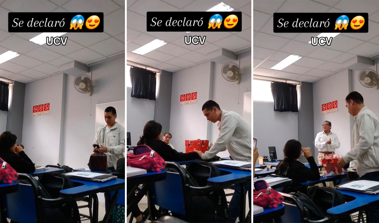 Estudiante de la UCV se declara ante su compañera y redes advierten: “Nunca  de la misma carrera”