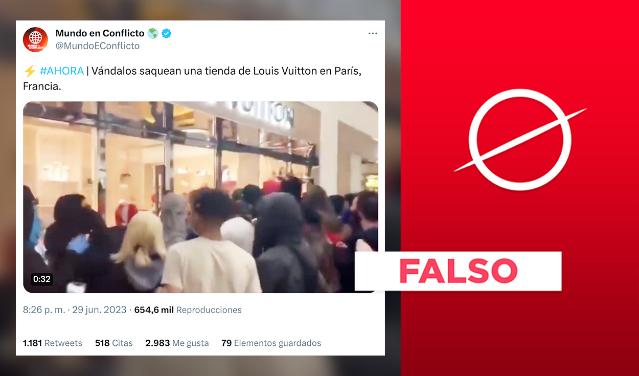 Protestas en Francia: video de saqueo en tienda Louis Vuitton no