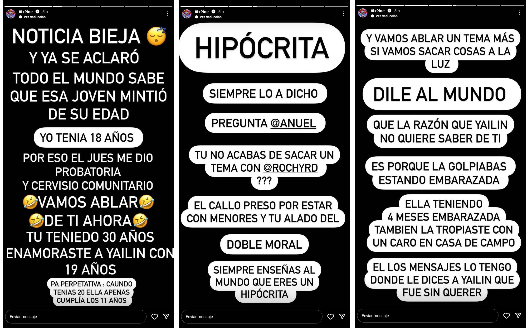 Qué pasó entre Yailin la más viral, Anuel y Tekashi 6ix9ine?: graves  acusaciones de pedofilia, violencia física y más en redes sociales |  Instagram | SHFM | Famosos | La República