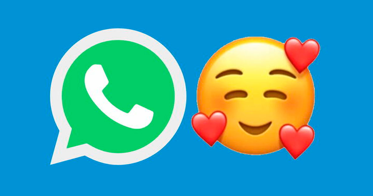 WhatsApp sabes el verdadero significado del emoji de una carita feliz con 3 corazones