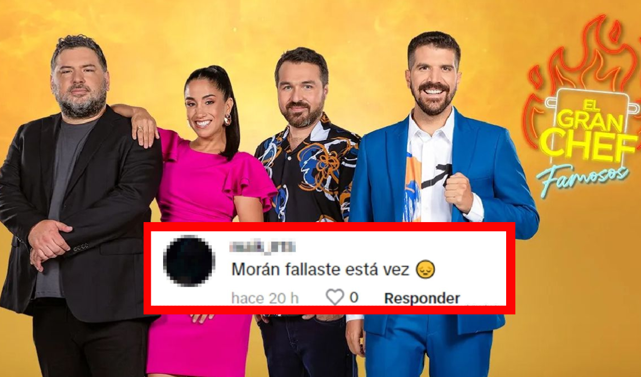 Users ask to remove this celebrity from the new season of ‘The Great Chef’: "Morán, you failed this time"