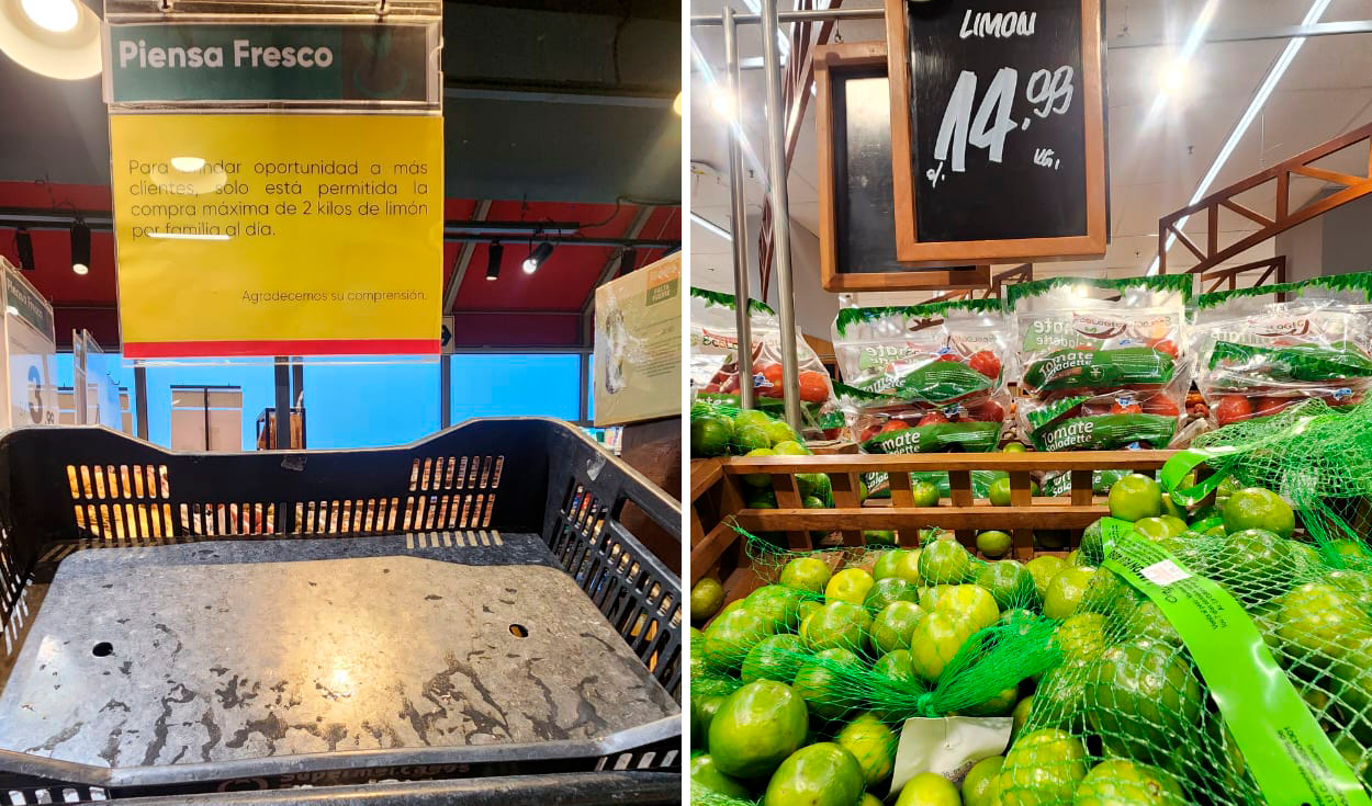 Supermarket restricts sale of lemons: they only allow up to 2 kilos per family