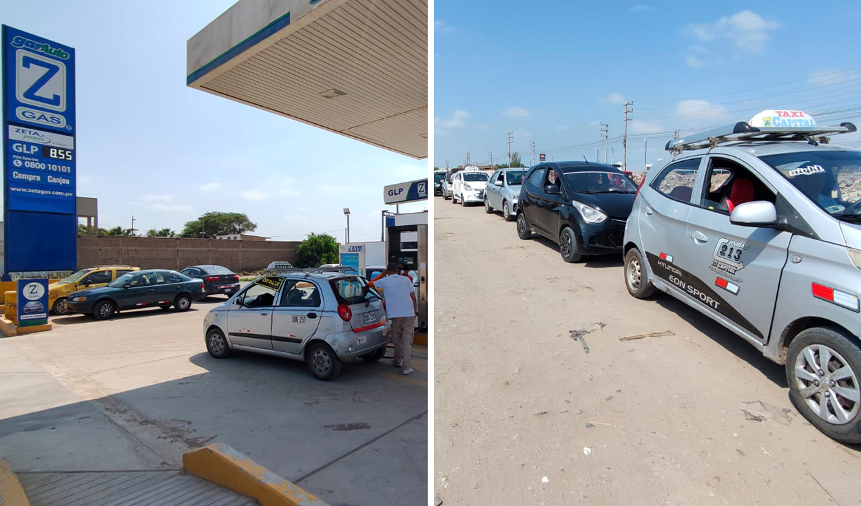 LPG price: they report long queues of vehicles outside a tap in Chiclayo