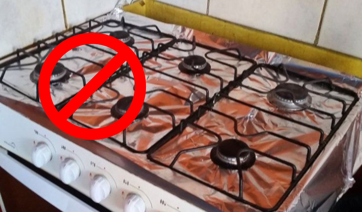 Por qué no debes usar papel aluminio para cubrir la cocina (estufa)
