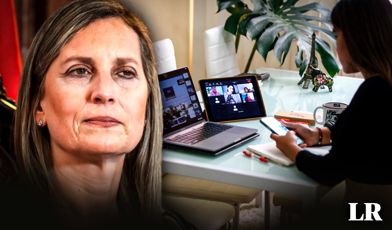 Teleworking: María del Carmen Alva proposes prohibiting domestic tasks during the work day