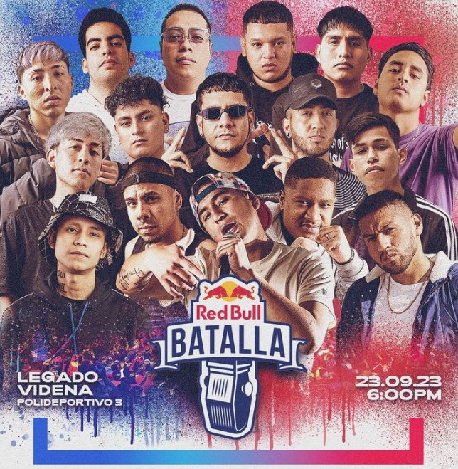 Estos son los 16 raperos que competirán en la Fnal Nacional de Red Bull 2023. Foto: Instagram de Red Bull Perú