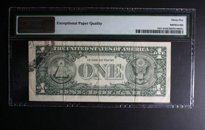 Este billete de 1 dólar se vende por $2.500.000, ¿cuál es su