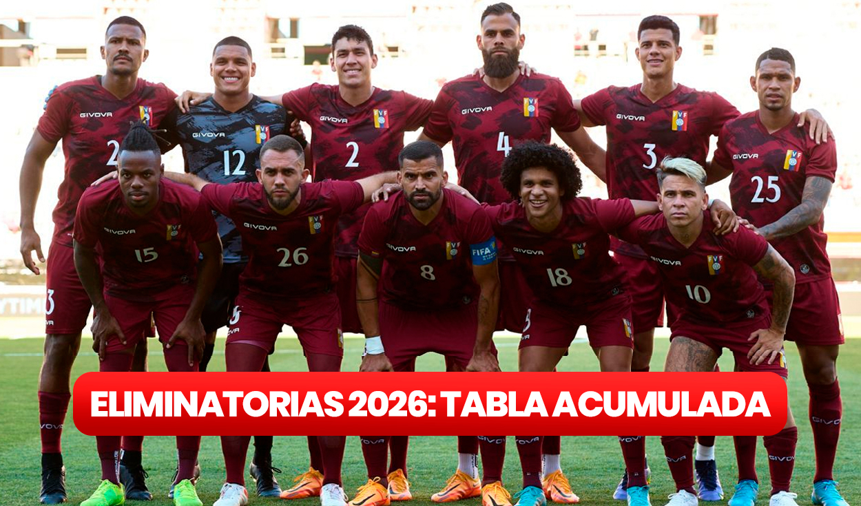 Posiciones de selección de fútbol de venezuela