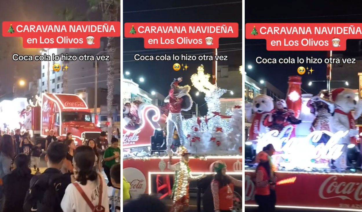 Caravana m gica de COCA COLA hizo recorrido por las calles de LOS OLIVOS Pasen por San Juan de Lurigancho