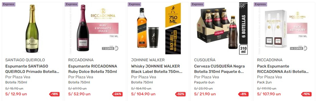 bebidas alcohólicas 