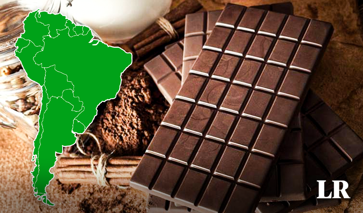 What are the South American countries where the most Peruvian chocolate is exported?