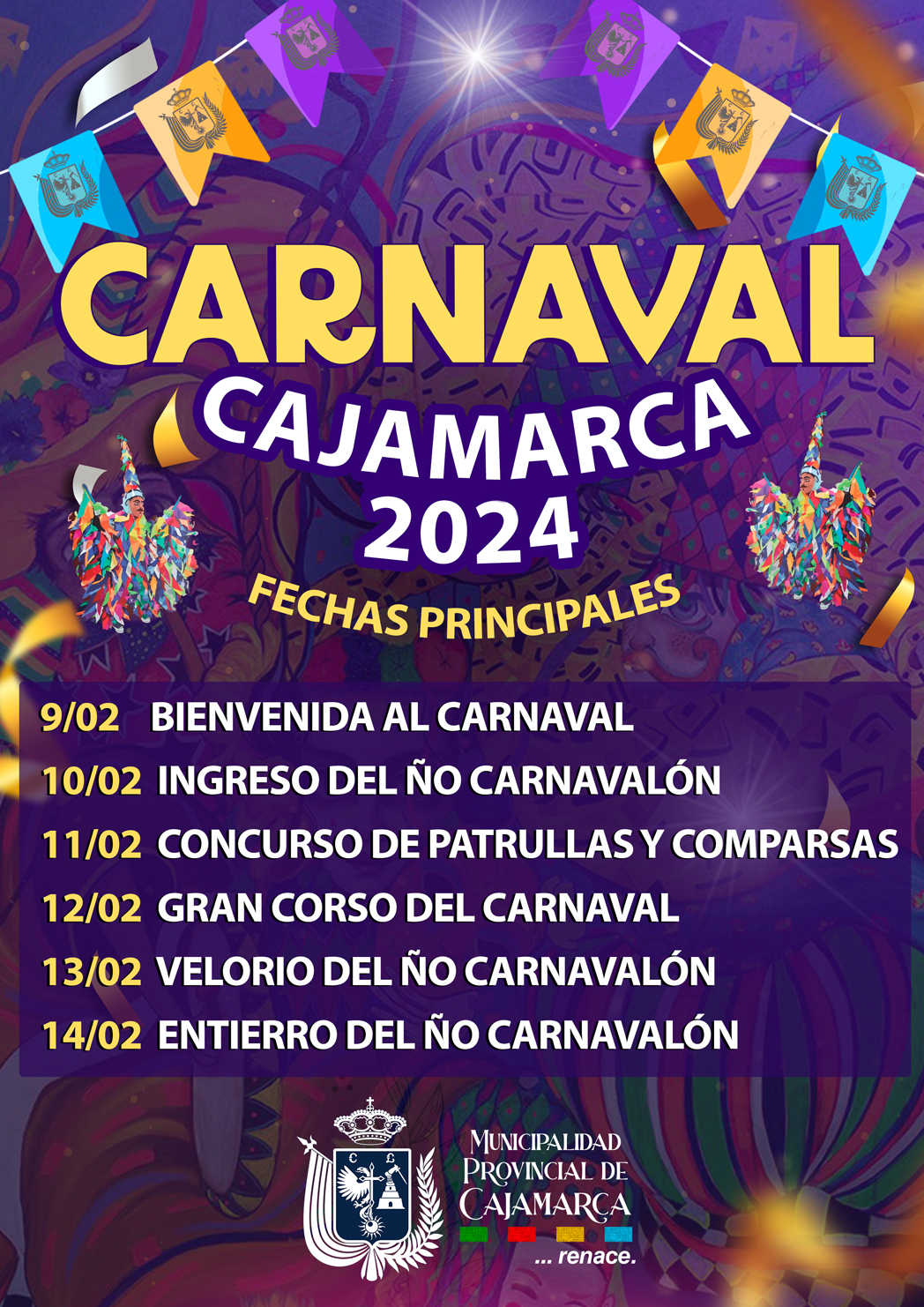 ¡Alisten maletas! Anuncian Carnaval de Cajamarca 2024 ¿cuándo empieza