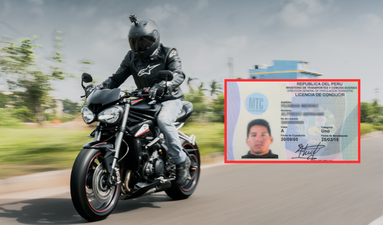 Licencia de conducir de motos, así como la de autos, debe registrarse en el  MTC. Foto: composición LR/Canva