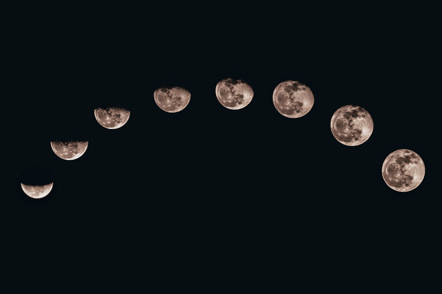  Las fases lunares. Foto: AFP