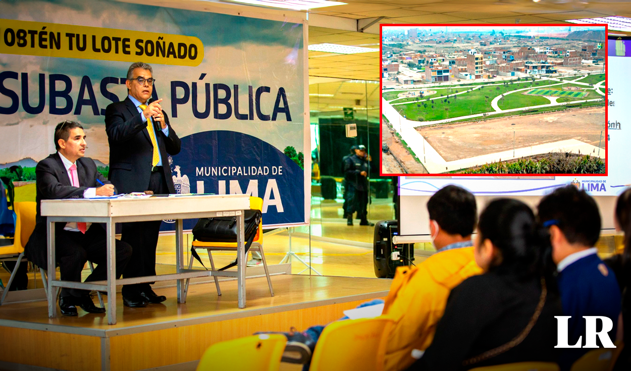 Municipality of Lima announces public auction of 24 plots of land: where are they located and how to participate?