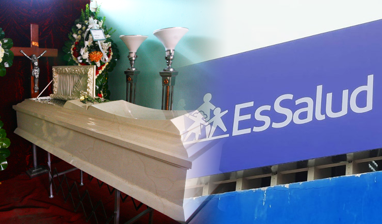 If I contribute to EsSalud and die, how much money is given for funeral expenses and who collects it?