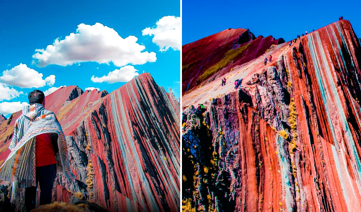 Foto montaña de colores | montaña arcoíris | internet 