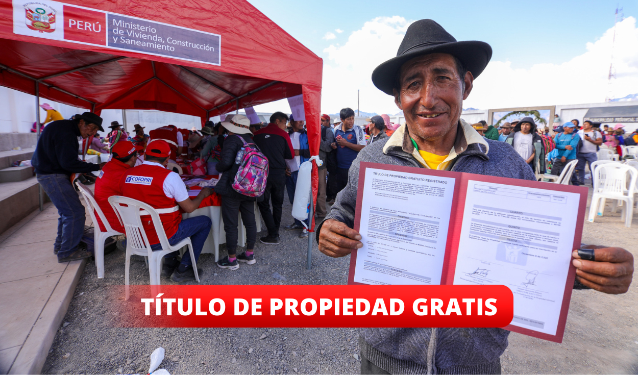 Cofopri continues to register free lots throughout Peru: how do I know if they will visit my home?