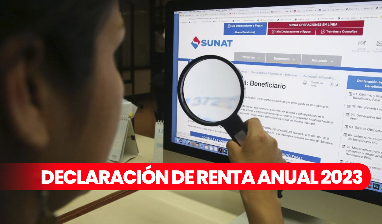 Sunat: this March 26 the schedule to submit the 2023 income tax return begins, until when?