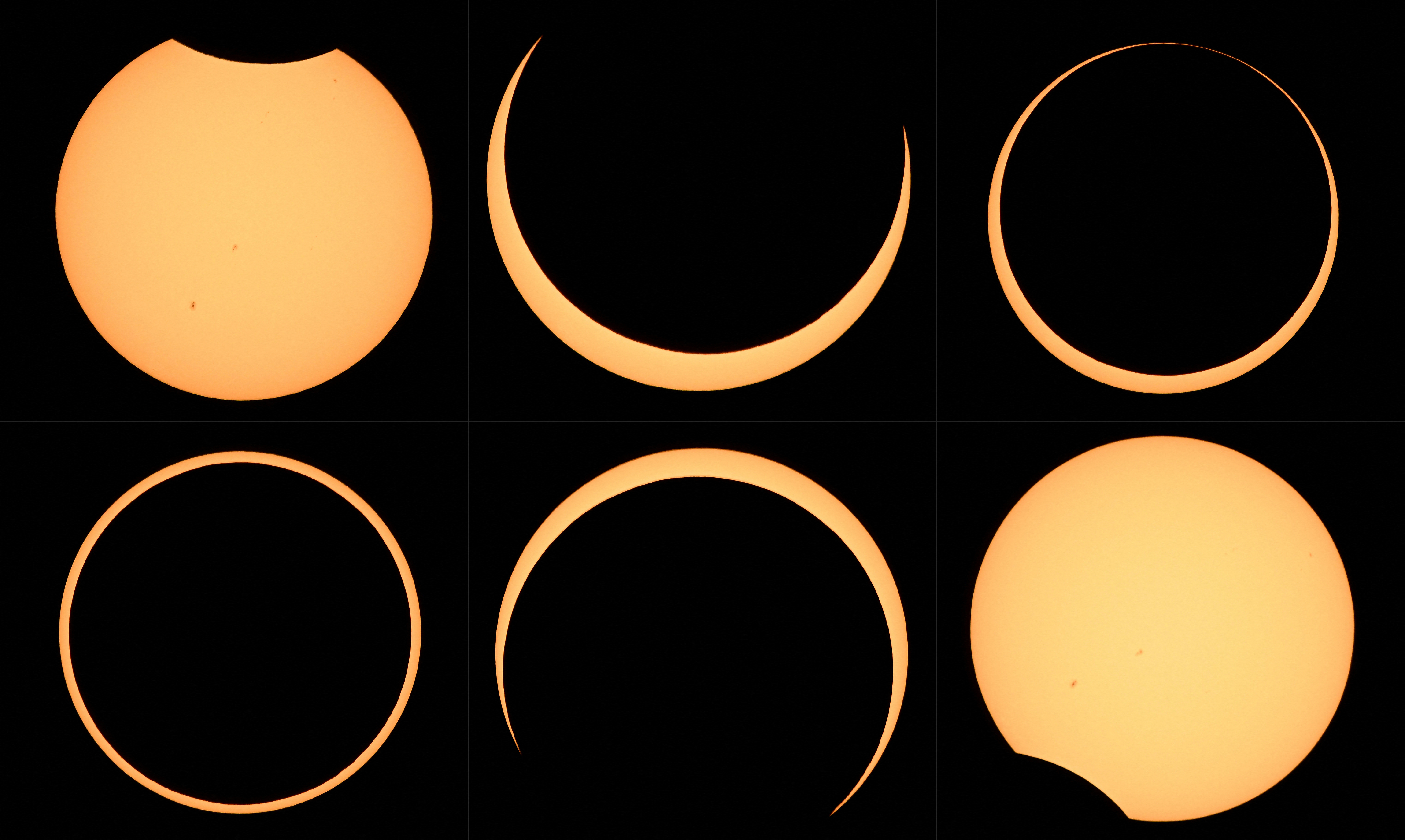 A diferencia de otros tipos de eclipses, un eclipse solar total ocurre cuando la Luna bloquea por completo la cara del Sol. Foto: AFP