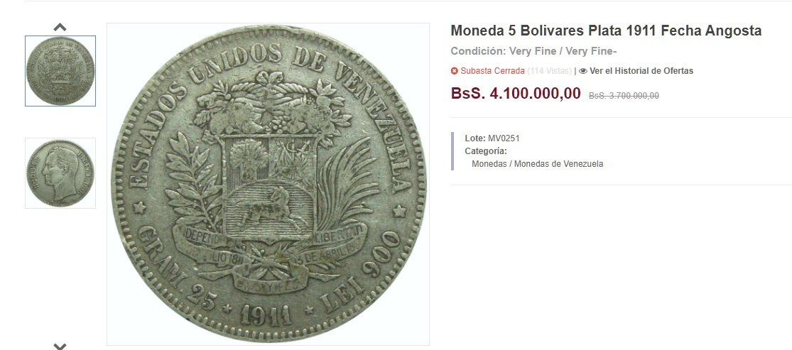 moneda venezolana | moneda de colección | venezuela
