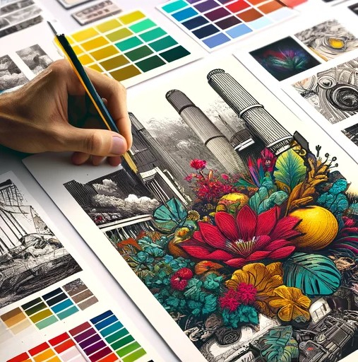 Cada 27 de abril se celebra el Día del Diseñador Gráfico. Foto: Dall-e