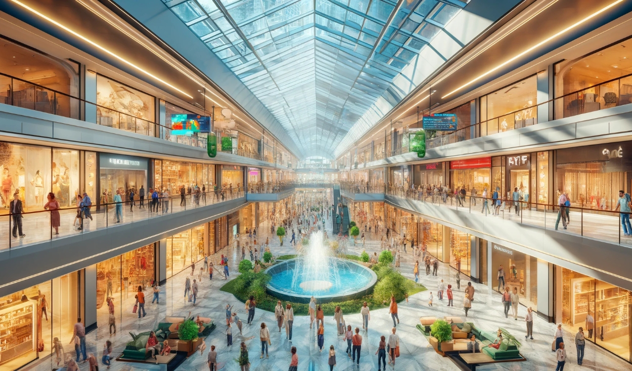 What are the 3 new shopping centers that will be built in San Juan de Lurigancho?