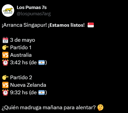 Los Pumas 7 vs Australia
