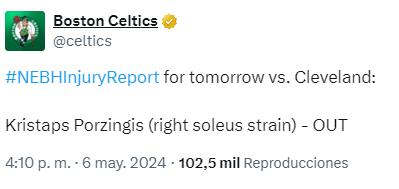 Celtics vs Cavaliers EN VIVO