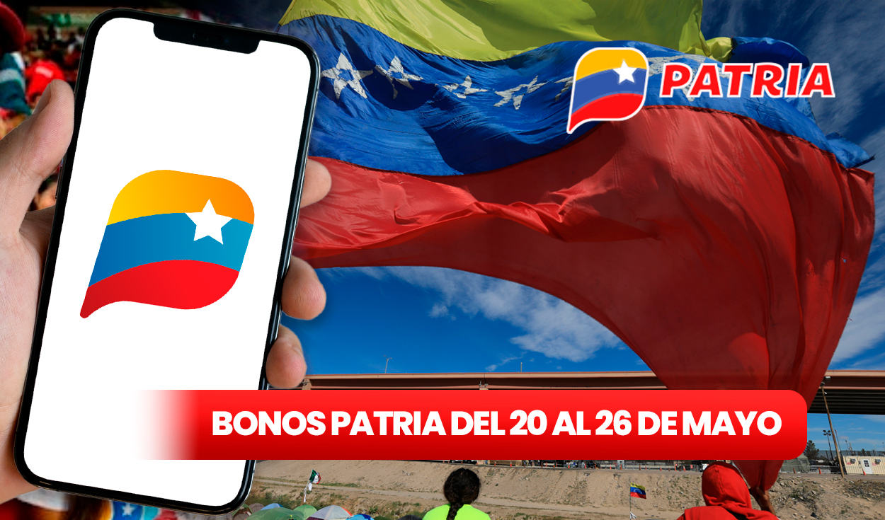 
                                 NUEVOS Bonos Patria 2024: estos son los PAGOS que caen del 20 al 26 de mayo en Venezuela 
                            