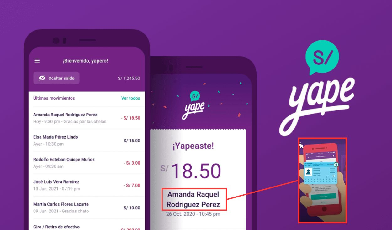 Can I change my name in Yape?  This indicates the BCP app