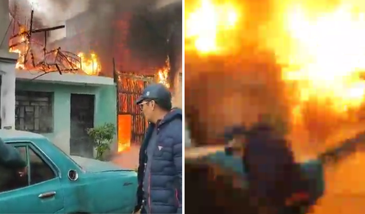 
                                 Villa El Salvador: auto explota dentro de casa tras un incendio 
                            