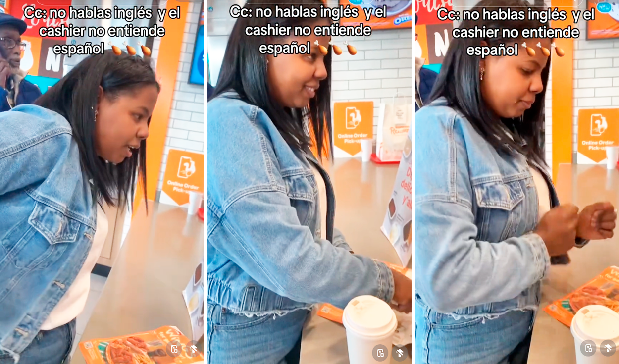 
                                 Cubana en EE. UU. utiliza singular método para pedir comida en restaurante al no saber hablar inglés 
                            