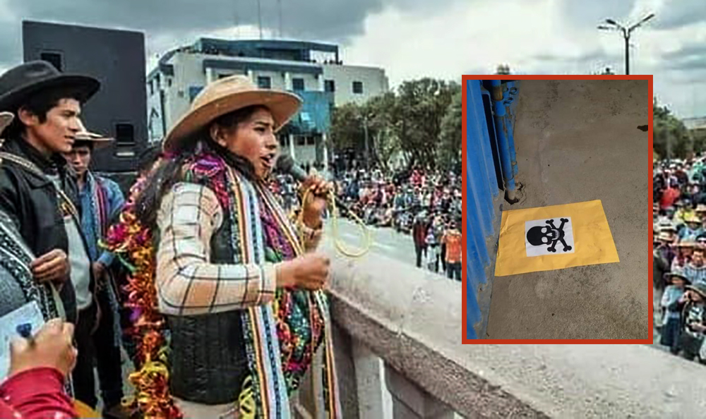 
                                 Policía en Cusco investiga amenaza de muerte contra alcaldesa de Espinar: 