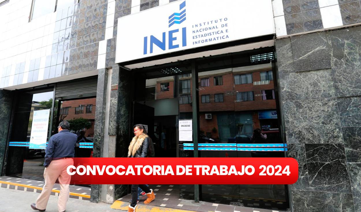 
                                 ¡Trabaja en Lima! INEI abre convocatoria para encuestadores y técnicos con sueldos de S/2.100 
                            