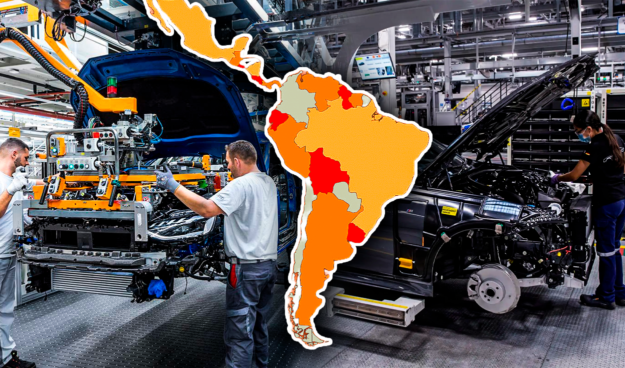 
                                 Los ÚNICOS países de América Latina en el Top 10 de mayor producción de automóviles en el mundo 
                            