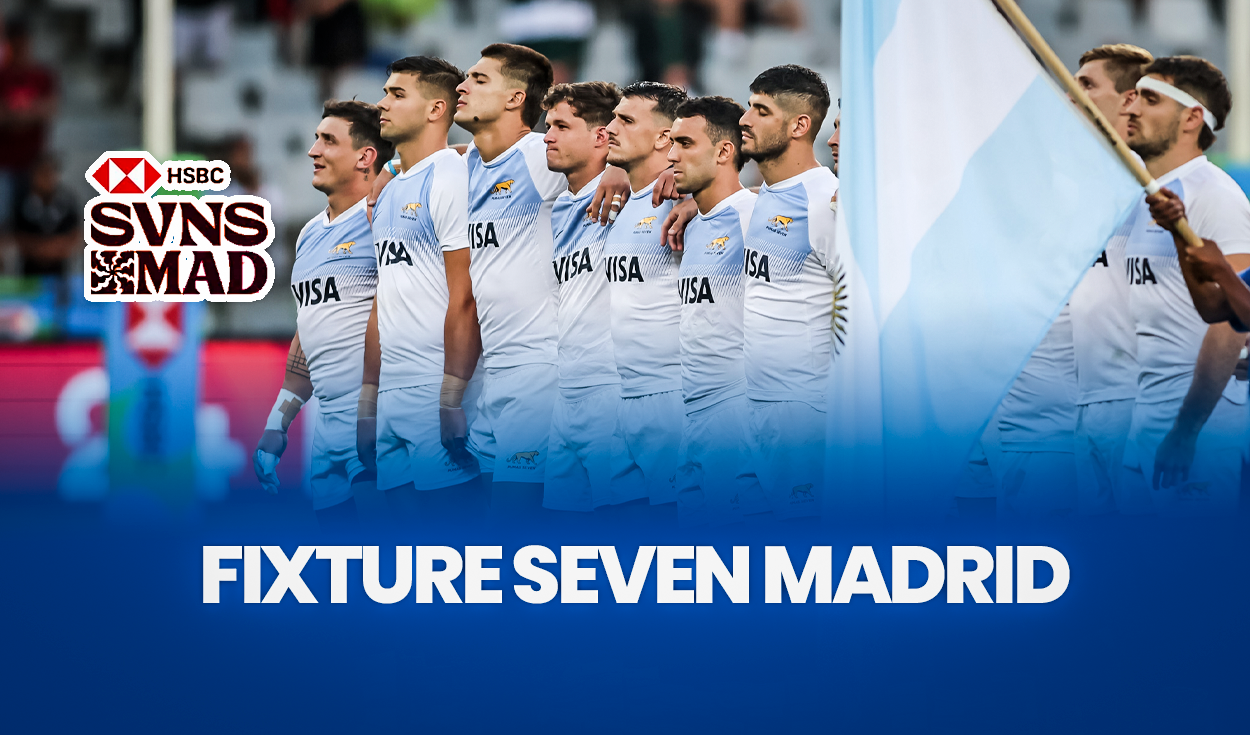 
                                 Los Pumas 7 en el Seven Madrid 2024: FIXTURE, cuándo juegan, partidos y resultados de Argentina 
                            