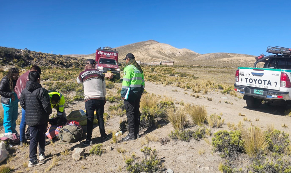 
                                 Tragedia en la carretera Arequipa-Puno: mujer y su bebé mueren en volcadura de automóvil 
                            