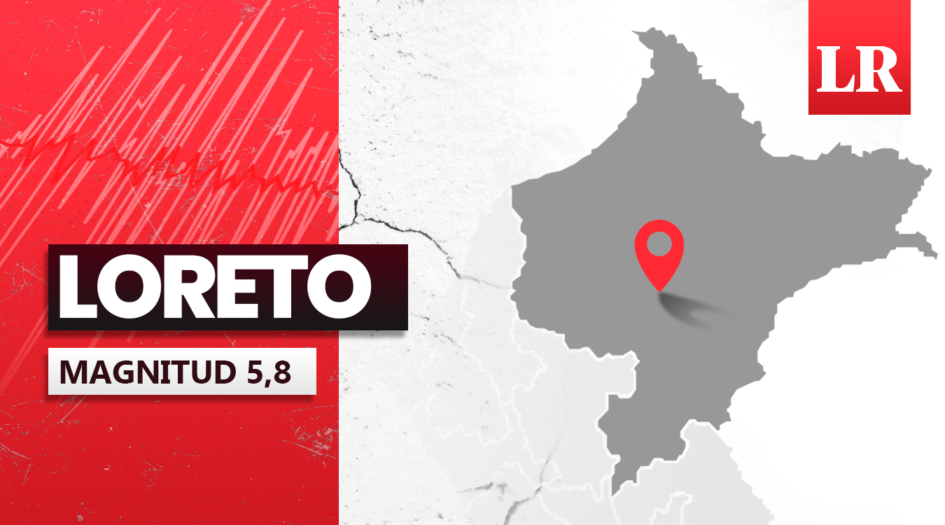 
                                 Temblor de magnitud 5,8 se sintió hoy en Loreto, según el IGP 
                            
