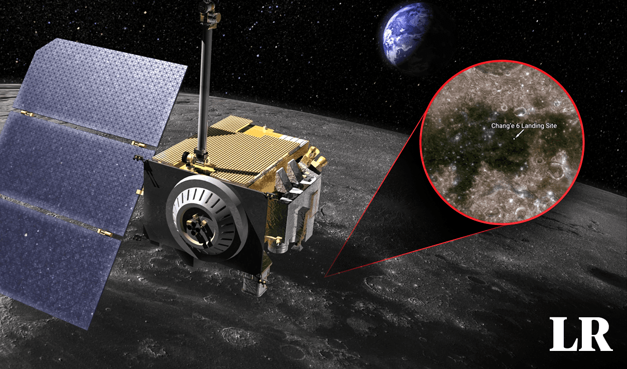 
                                 La NASA capta imágenes reveladoras de la sonda china Chang'e-6 en la cara oculta de la Luna 
                            