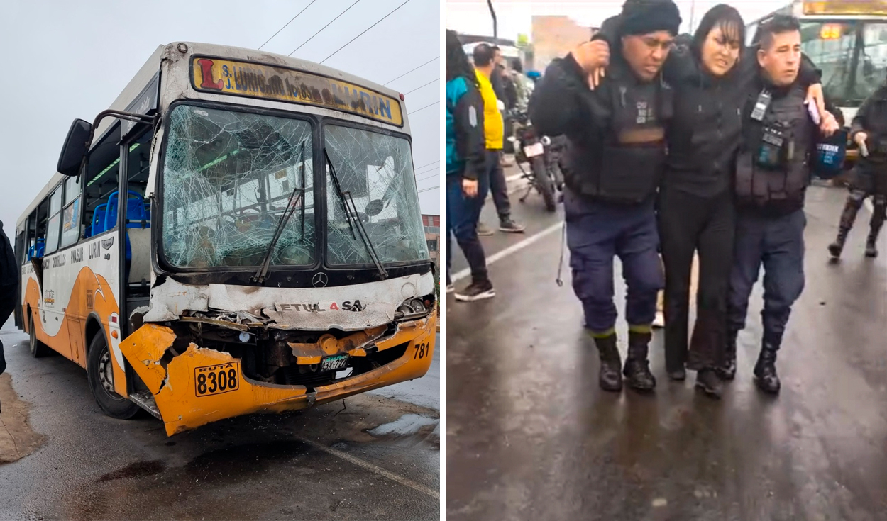 
                                 Chorrillos: fuerte choque entre dos buses de la empresa ETUL 4 SA deja más de 20 heridos 
                            