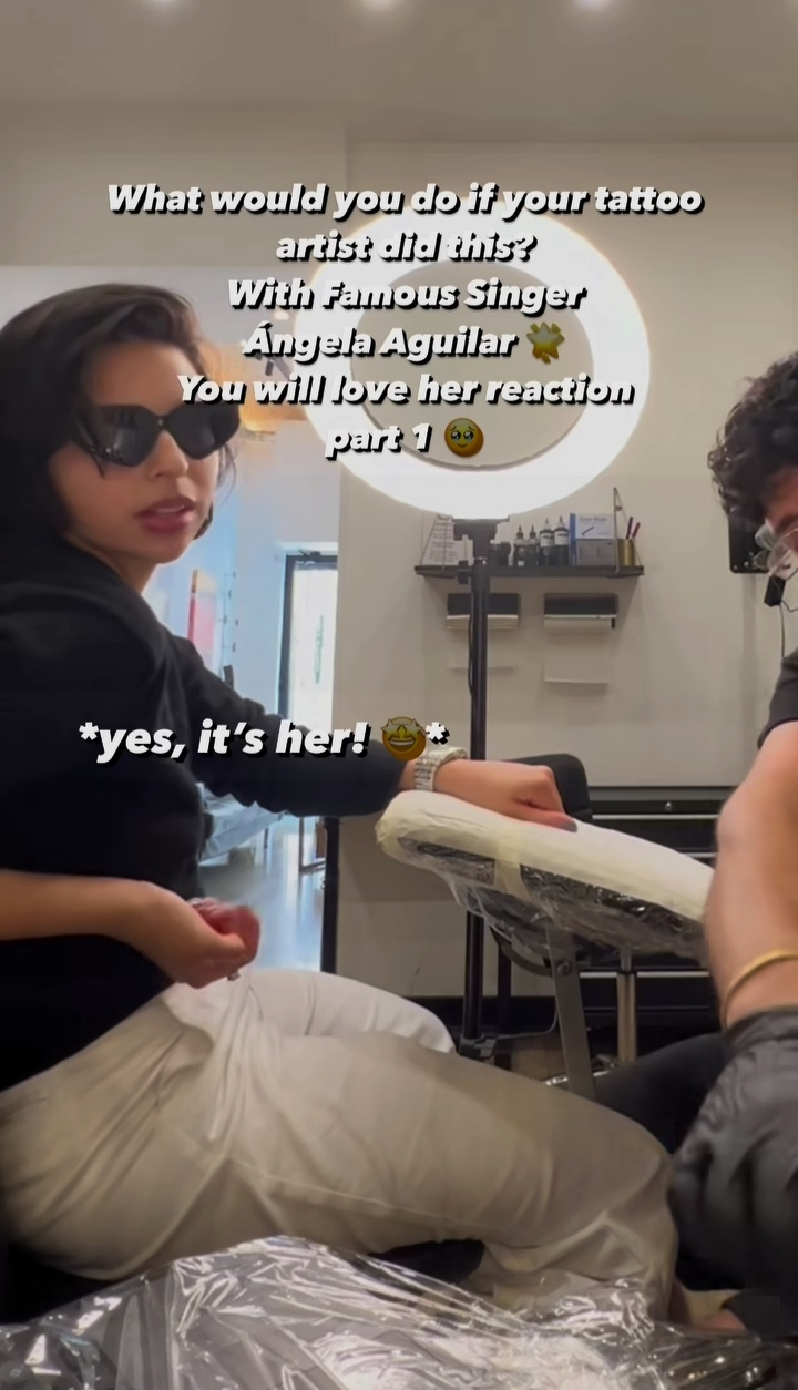Ángela Aguilar sella su amor con Christian Nodal tatuándose sus iniciales. Foto: Instagram