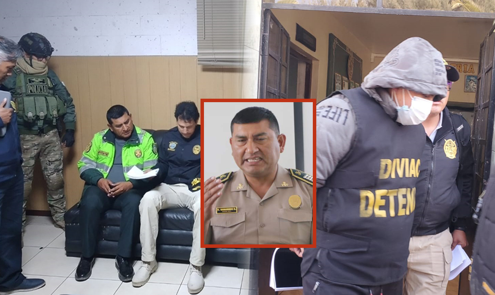 
                                 Arequipa: descubren S/57.000 en oficina de oficial PNP por pedido de cupos a discotecas y restaurantes 
                            