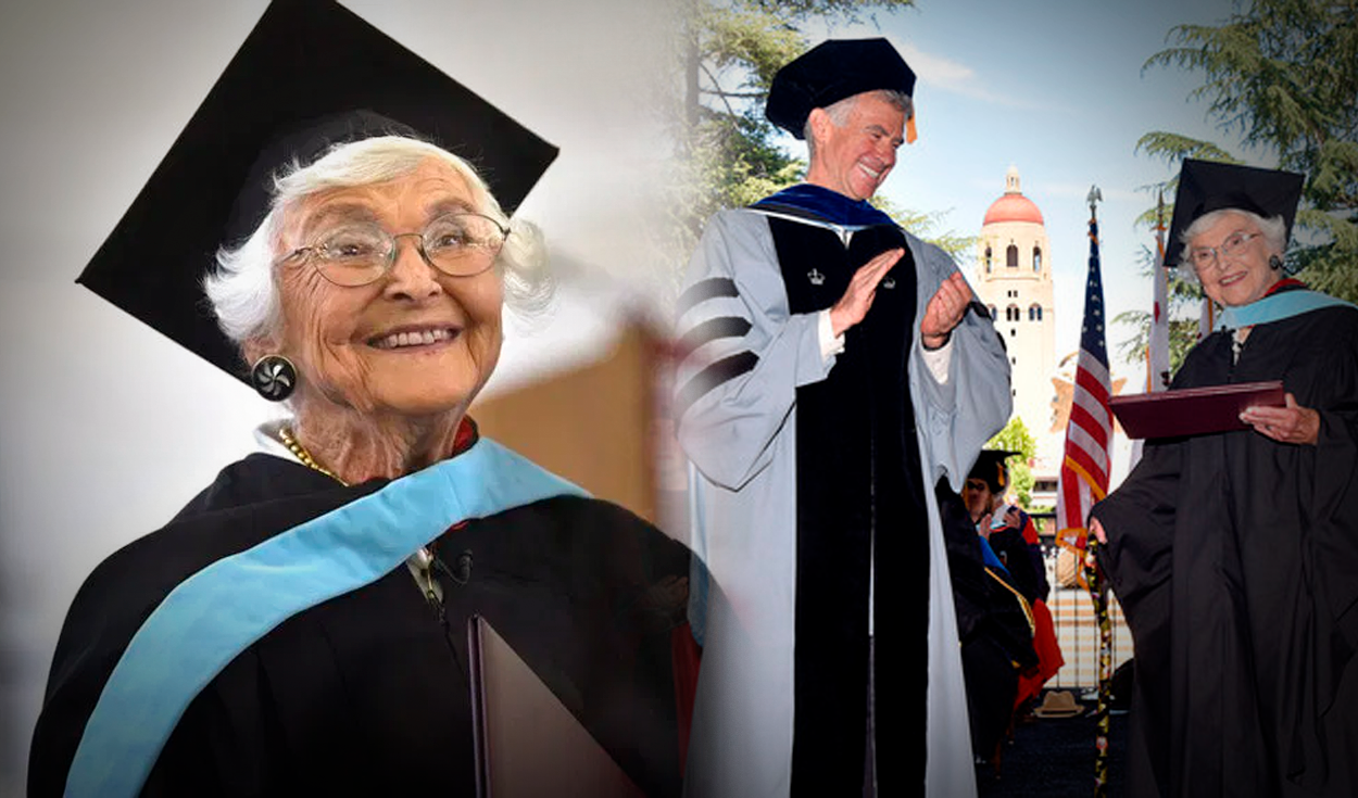 
                                 El admirable caso de la mujer de 105 años que se graduó tras iniciar sus estudios en la Segunda Guerra Mundial 
                            