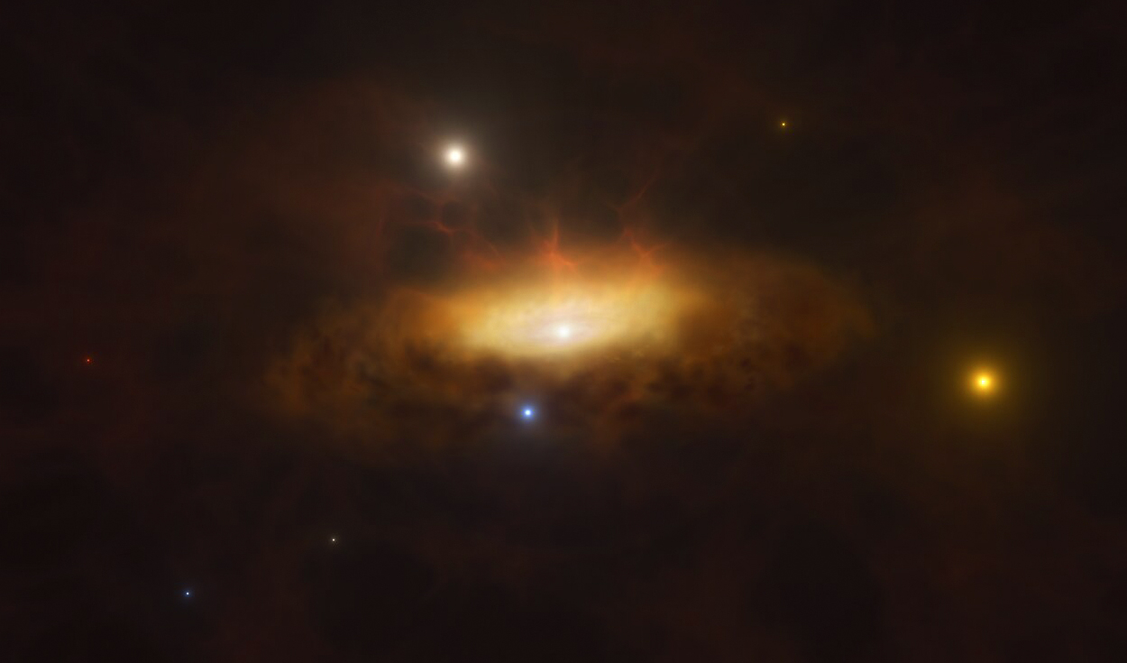 
                                 Astrónomos presencian el 'despertar' de un descomunal agujero negro en tiempo real: 