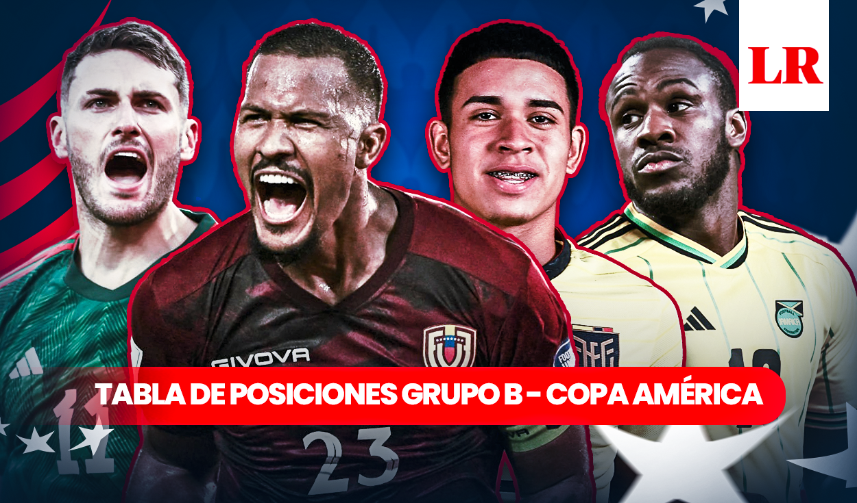 
                                 Tabla de posiciones del Grupo B de la Copa América: resultados y partidos del grupo de Ecuador 
                            