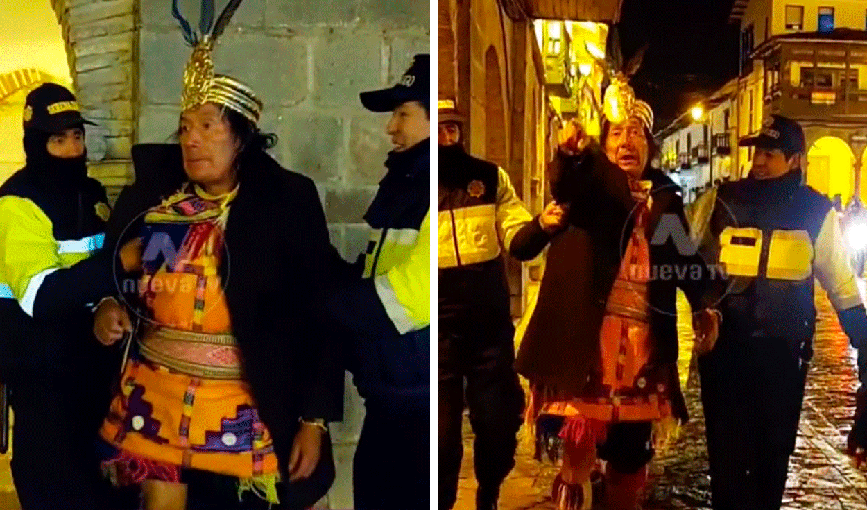 
                                 Encuentran a hombre disfrazado de inca ebrio en Cusco y le dicen: “Ayar Huasca en las previas del Inti Raimy” 
                            