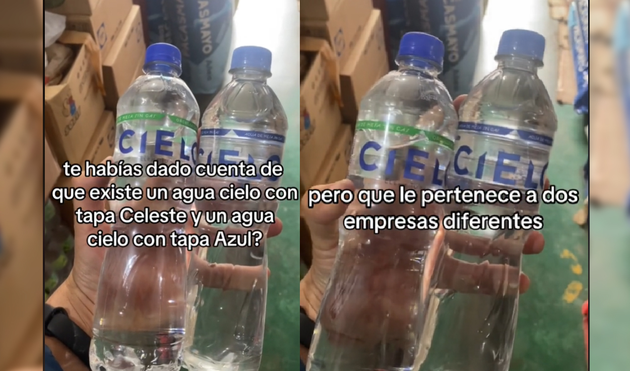 
                                 'Agua Cielo' es la única marca peruana que le pertenece a dos empresas diferentes, pero a la misma familia 
                            