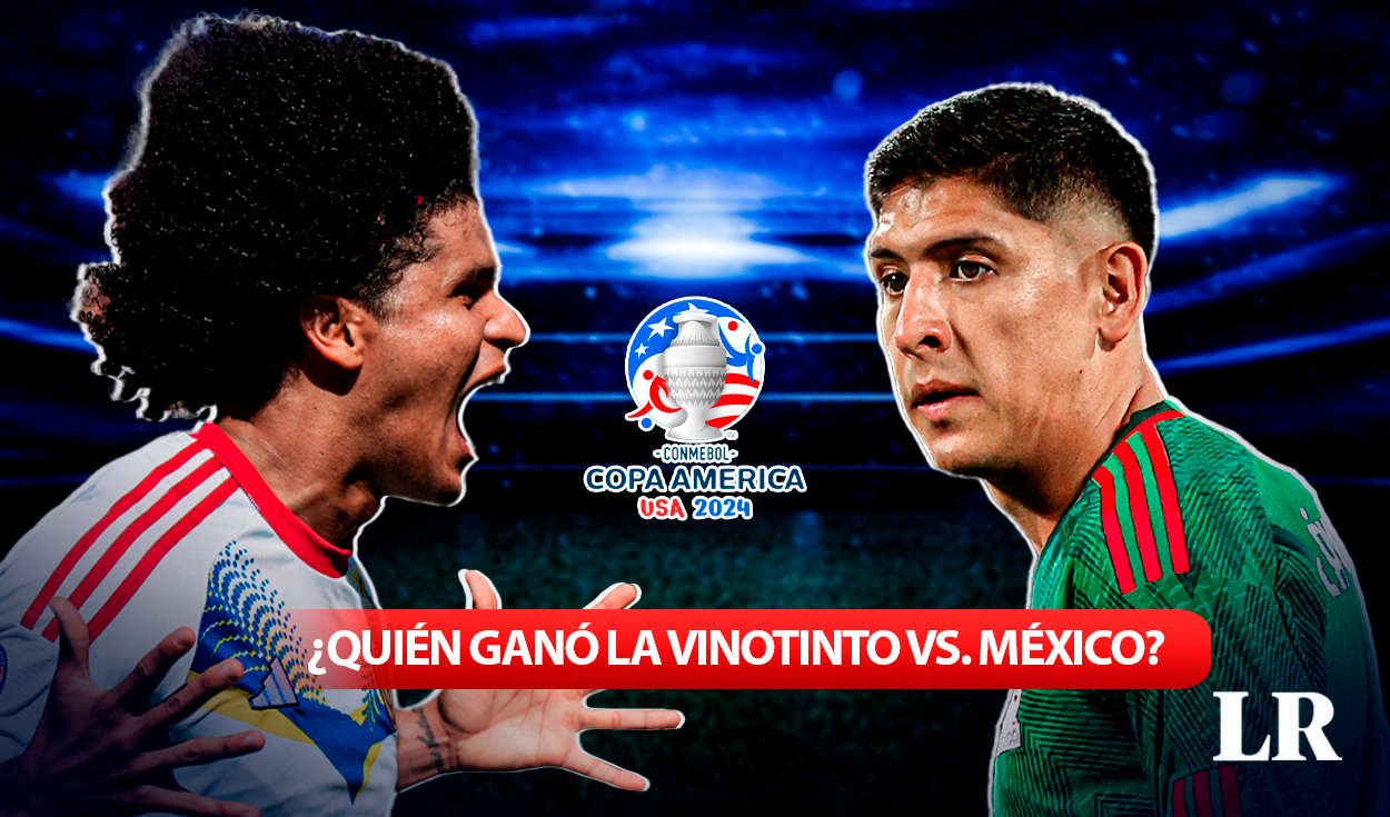 
                                 ¿Quién ganó la Vinotinto vs. México por la Copa América 2024? Conoce cómo terminó el juego 
                            